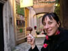 Claudia con il gelato